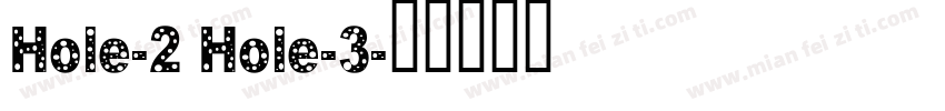 Hole-2 Hole-3字体转换
